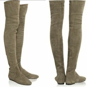 thigh high boots flat heel