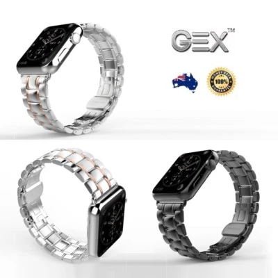 GEX Stainless Steel Watch Band For Apple Watch Series Ultra 8 41mm 45mm 49mm