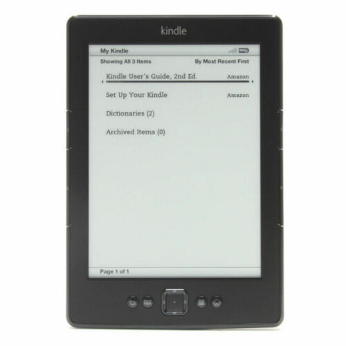 Amazon Kindle E-Reader 4th Generation Model D01100 2GB Wi-Fi 6in Graphite Tested - Photo 1/1