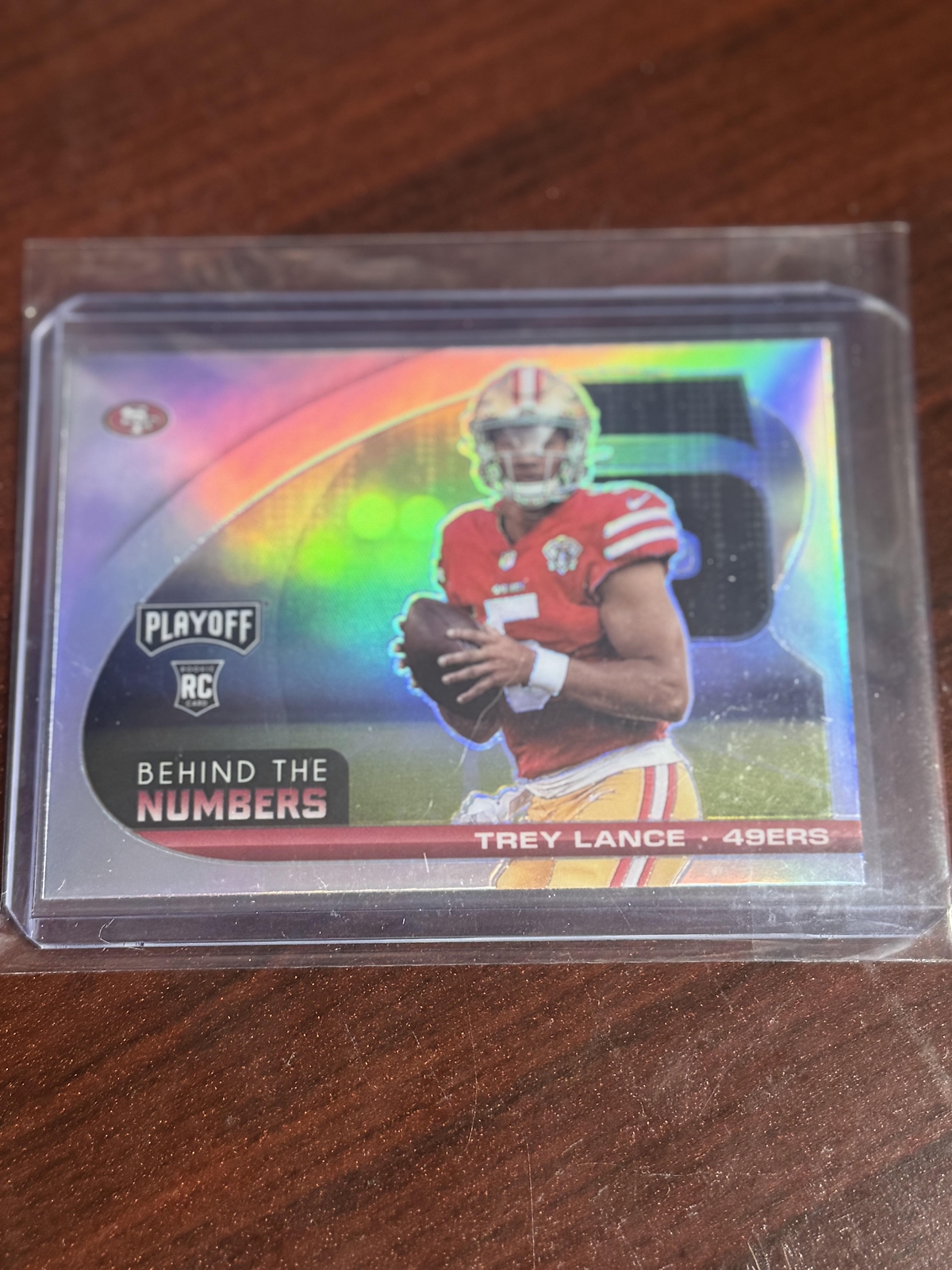 2021 Panini Playoff #BTN-TLA Trey Lance Behind the Numbers