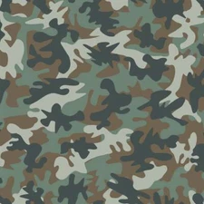 29" Long ~ Jungle Camouflage Cotton $3.99 Ships Any Amount Of Fabric