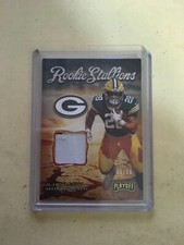 Aj Dillon 2020 Playoff Patch Card 6/50 Rookie Stallions Green Bay Packers. rookie card picture