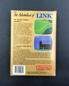 Zelda II: The Adventure of Link (Nintendo NES) in Box w/ Manual - Gold Cartridge