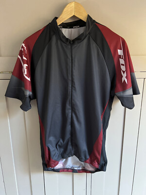 Fox Racing Livewire Herren MTB Radtrikot | Grau/Rot/Weiß | XL |