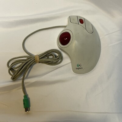 Wheel Ball Mouse Logitech TrackMan Marble+ PS/2