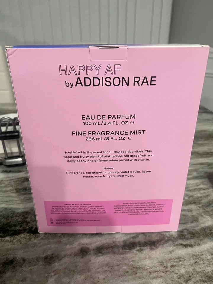 Happy AF por Addison RAE Eau De Toilette Lote Set de Regalo Spray y Perfume Foto 2 de 3