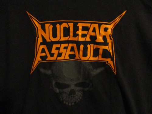 Vntg XL Nuclear Assult Nuke em All shirt Metal Rock tee - Picture 2 of 10
