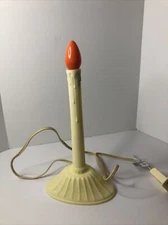 Vintage Single Light Candle Candolier Candelabra Electric Drip Plastic