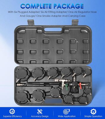 69910 Turbo Air System Test Kit w/ Smoke Adapter 14pcs from 1-1/4