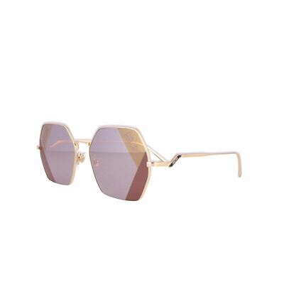 Cartier Panthère de Cartier hexagon-frame gold-tone sunglasses