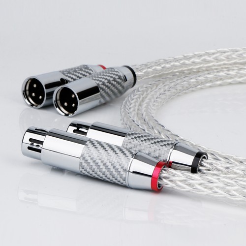 Paar 8AG OCC Silver Plated Audio Balanced XLR Kabel Hi-end Interconnect Wire - Picture 8 of 13