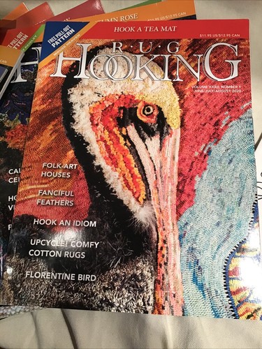 LOT OF 13 RUG HOOKING MAGAZINES WITH PULL OUT PATTERNS INCLUDED 2018 - 2021 - Picture 9 of 14