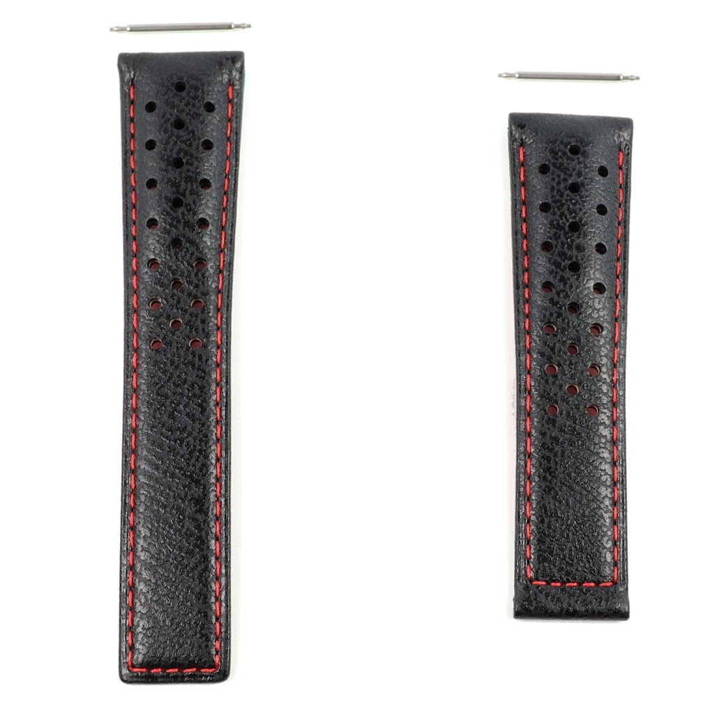 TAG Heuer Carrera strap FC6454 for CBM211 model black perforated