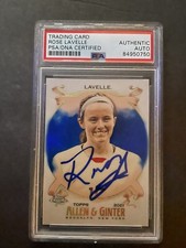 Rose Lavelle Autograph Topps Chrome 2021 A&G #026/150 USWNT PSA Encapsulated