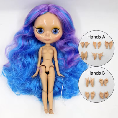 ICY Blyth Puppe 1/6 Bjd Gelenkkörper hellbraune Haut Puppe glänzendes Gesicht 30 cm Spielzeug 