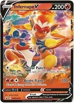 Infernape V SWSH252 SWSH: Sword & Shield Promo Cards