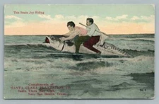 Men "Joy Riding" Giant Fish SAN BENITO Texas SANTA CLARA Bay Club Fantasy 1910s