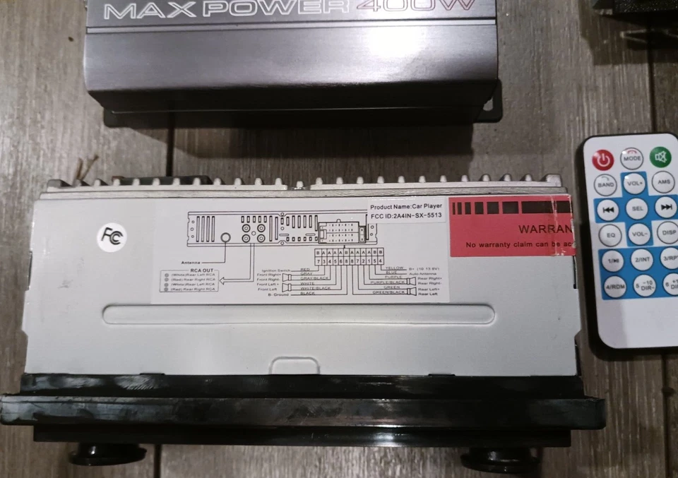 RADIO KIT SS-5513 BLUETOOTH MP3 + REMOTE + KENWOOD 400w AMP + KICKER SPEAKER HOT - Image 4 of 4