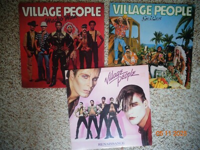 VILLAGE PEOPLE renaissance Macho Man Go West LP 12'' LOT #3 NM