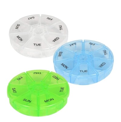  Round 7 Day Pill Organizer