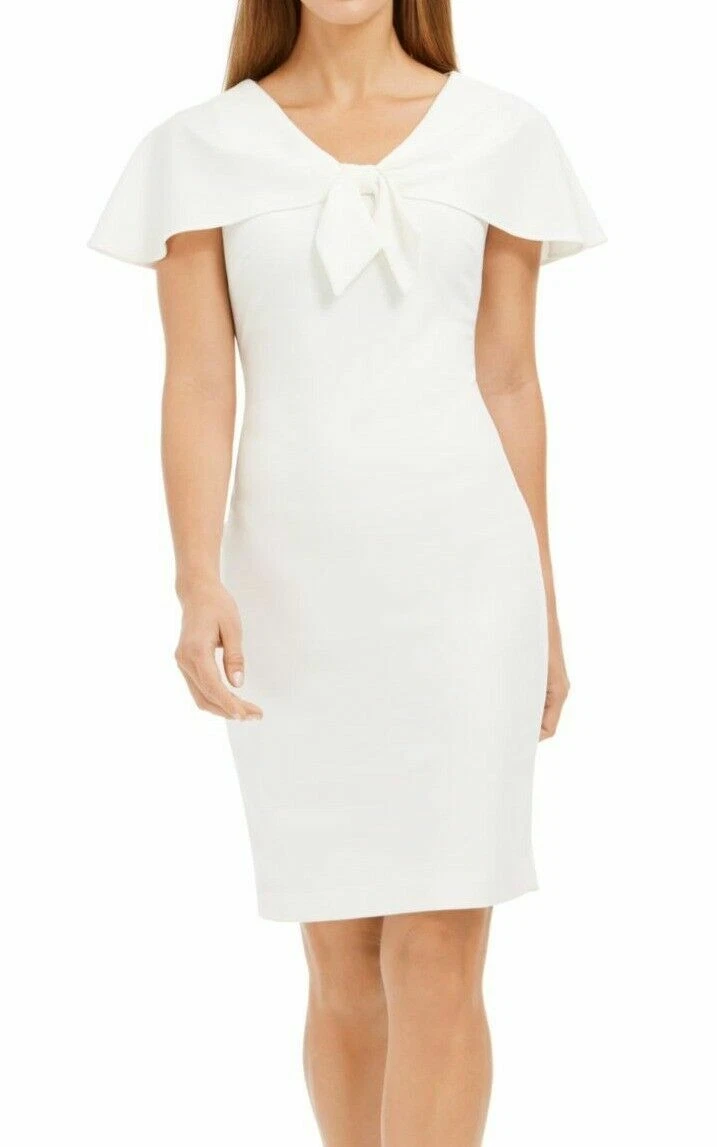 Calvin klein best sale capelet sheath dress