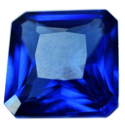 Natural Flawless BLUE Sapphire 8.30 Ct CERTIFIED Loose Gemstone Square Shape