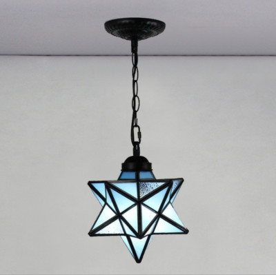 20cm Antique Clear Star Pendant Light 