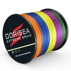 Dorisea Pro 100m 300m 1000m 2000m Multicolor PE Braided Fishing Line 6lbs-500lbs