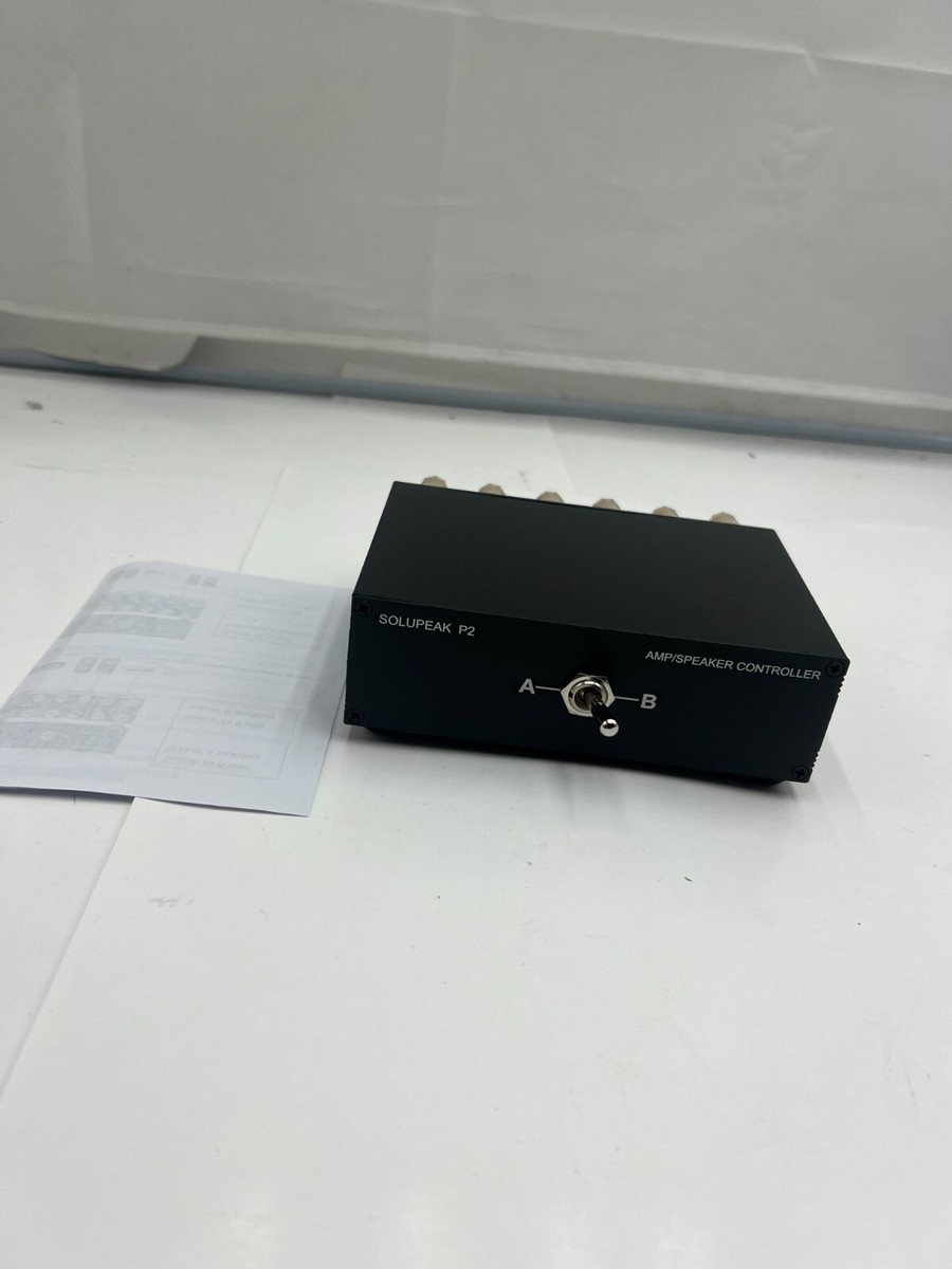 SOLUPEAK P2 2(1)-In-1(2)-Out Amp Amplifier Speaker Switcher