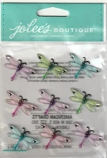 Jolee's Boutique 3D Stickers Glassy DRAGONSLIES Theme 89029 Fast FREE Ship!