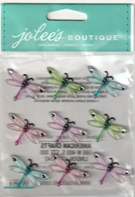 Jolee's Boutique 3D Stickers Glassy DRAGONSLIES Theme 89029 Fast FREE Ship!