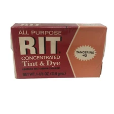 VTG NIP  Rit All Purpose Concentrated Tint & Dye Tangerine 40 Sealed