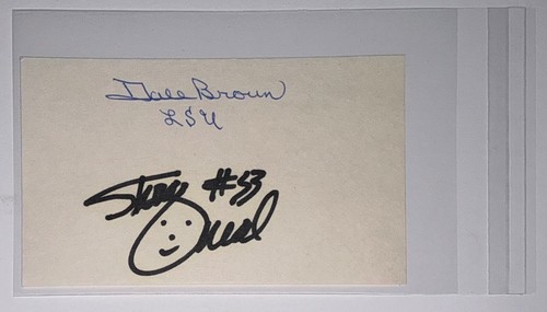 Shaquille O’Neal Auto Autogramm signed Karteikarte LSU SEHR FRÜHE SIGNATUR C
