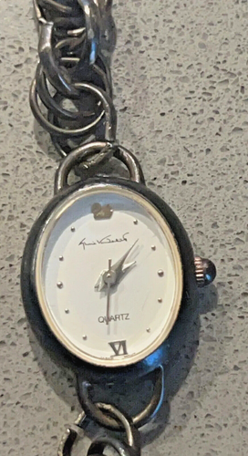 Montre Femme Gloria Vanderbilt Acier Inoxydable Argenté WR Batt Blanc