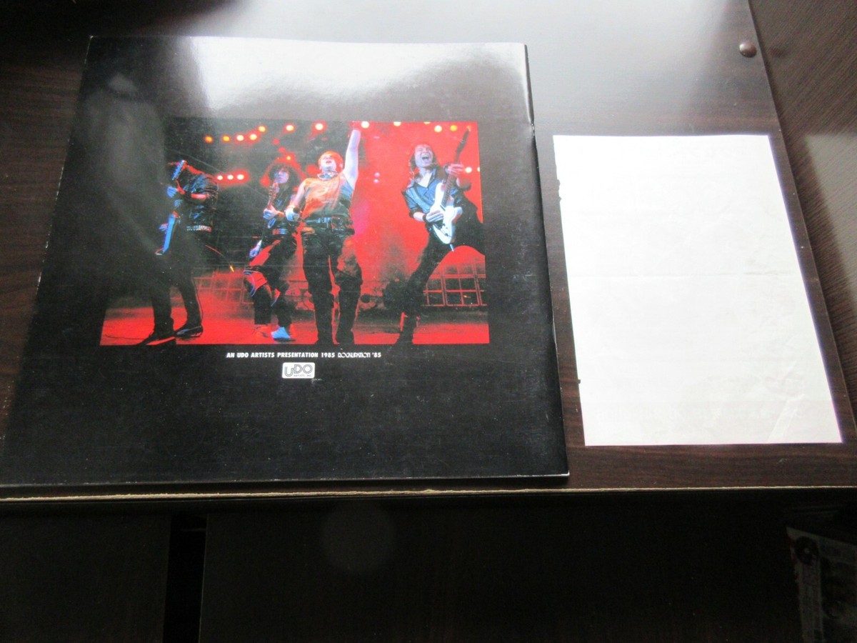 STUFF 1977再来日コンサートパンフレット Accept 1985 Japan Tour Book w Promo Flyer for Osaka Concert UDO