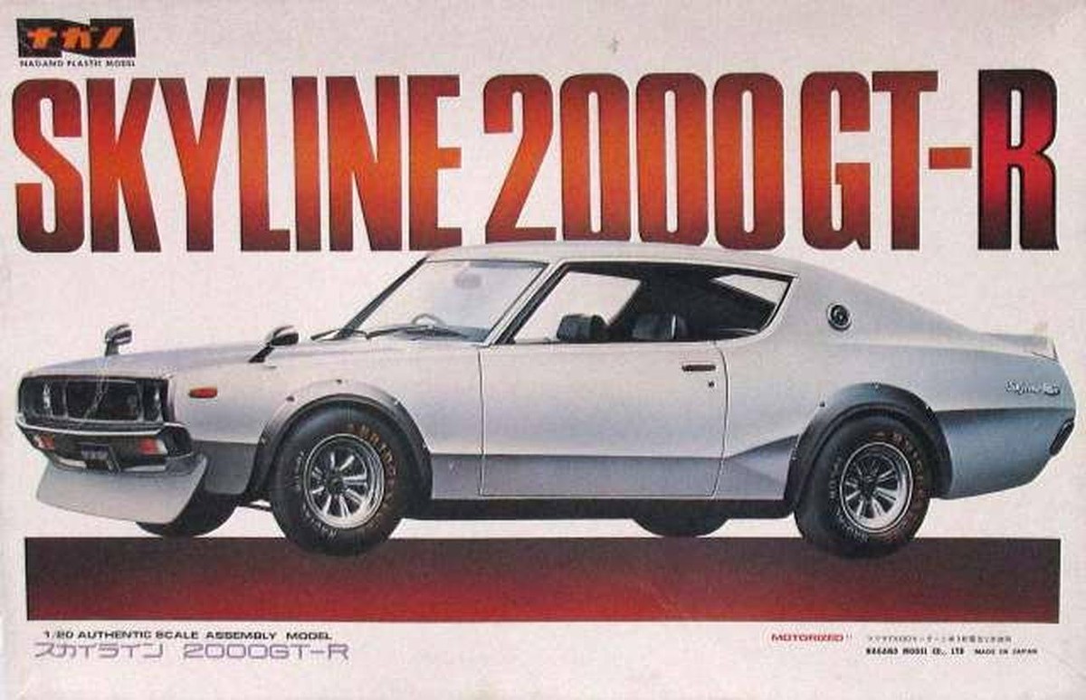 ナガノ1/20 スカイラインＧＴＲ これが真のケンメリだ！ナガノ製1/20プラモ「日産スカイラインGT