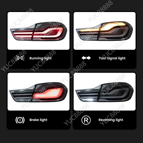 Rear Lamp White Style LED Tail Lights For 14-20 BMW 4 Series M4 F82 F83 F32 F36 - Picture 13 of 14