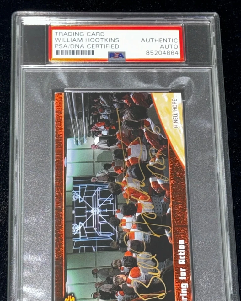 Bill Hootkins "Red 6 Pilot" 1997 Topps STAR WARS Signed Auto Rookie Card PSA RC - Image 3 of 4