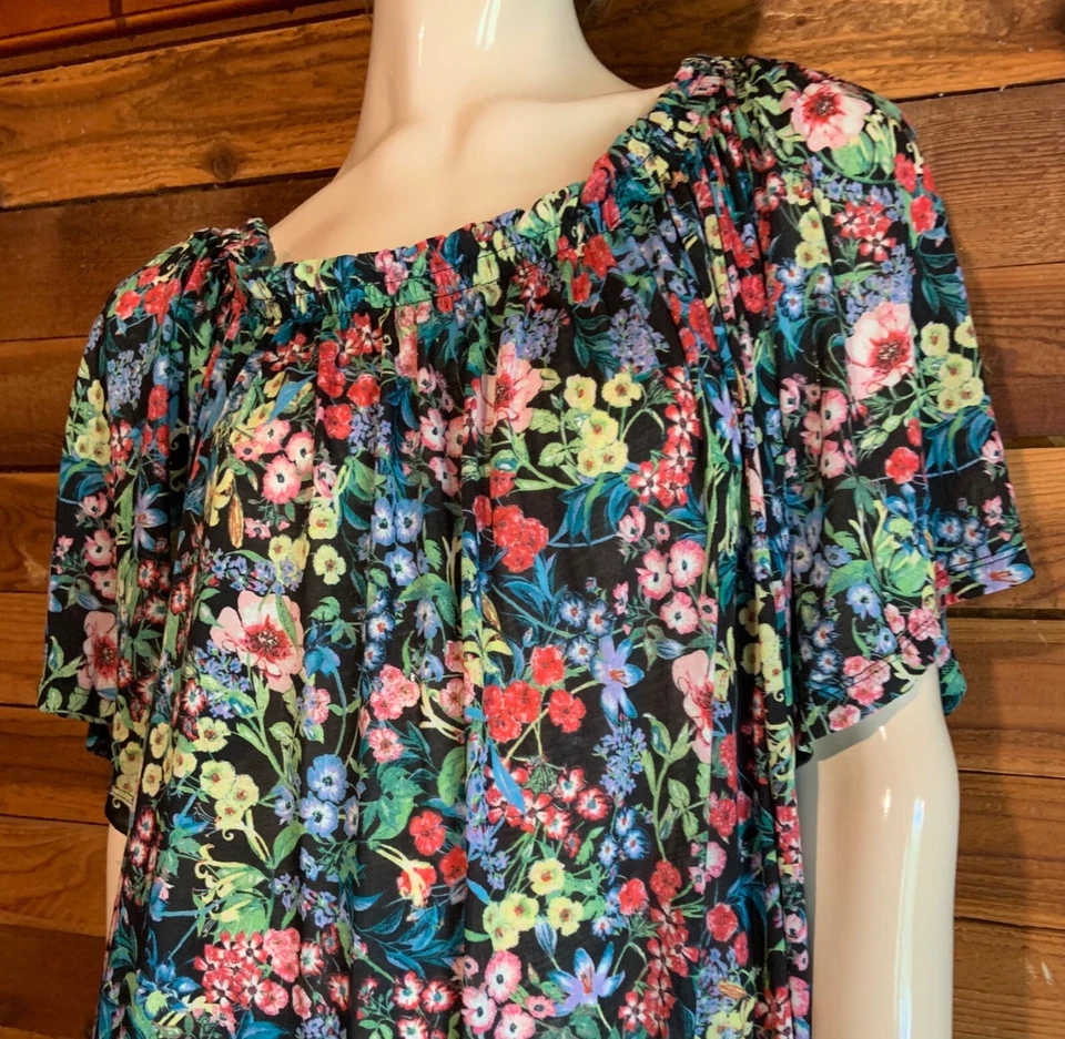 CAMISÓN VINTAGE H&M MULTICOLOR FLORAL TALLA XL #16021 Foto 3 de 4
