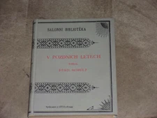 Salonni Bibioteka Ferdinand Schulz V Pozdhich Letech Hardcover Czech 1889