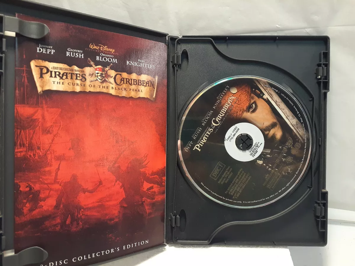 Pirates of the Caribbean: The Curse of the Black Pearl (DVD) No Case No  Tracking 786936224306