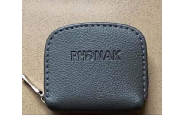 Phonak Hearing Aid Soft Leather Travel Pouch
