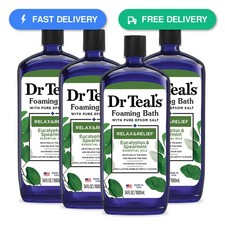 Dr Teal's Foaming Bath with Pure Epsom Salt, Relax  Relief with Eucalyptus...