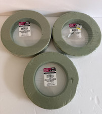 Floral Foam Ring Dry-A-Sec Wreath Arts Crafts 7.9" x 1.5" Green Set of 3