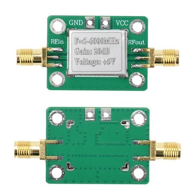 5M-6GHz DC 5V RF Broadband Signal Amplifier Board Gain 20dB Power Module 50ohm