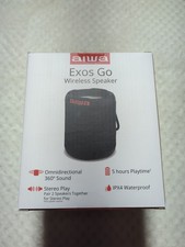 Aiwa Exos Go Wireless Bluetooth Speaker Waterproof Black