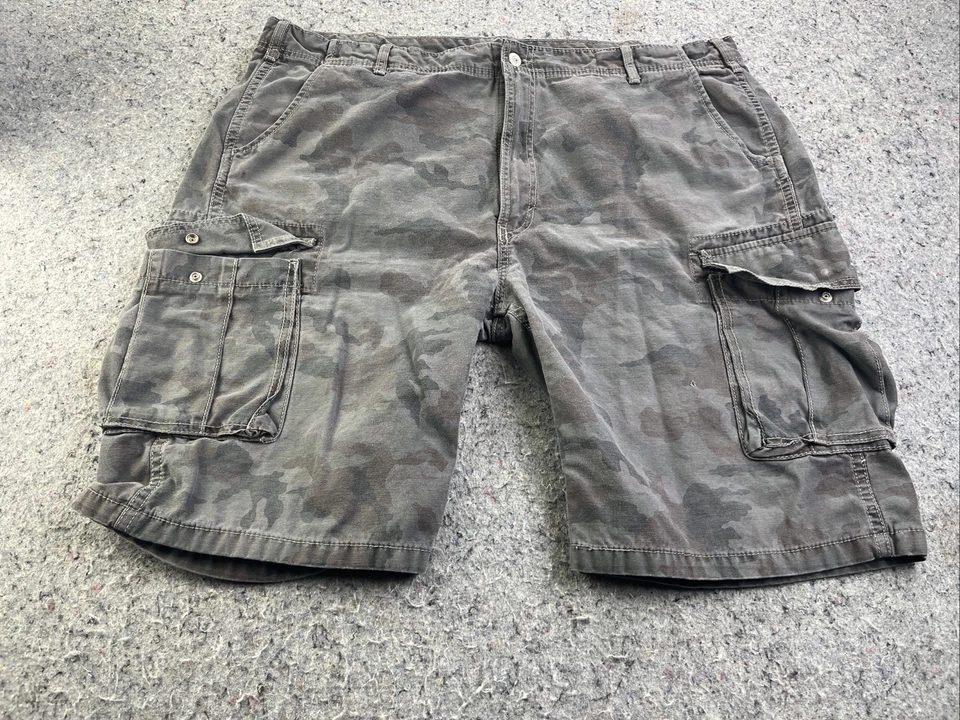 Pantalones cortos cargo Levi’s para hombre talla 42 gris camuflaje 100 % algodón Foto 3 de 4