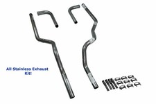 All-stainless Dual Exhaust Kit Chevy Gmc 1500 15-18 No Muffler Side Exit