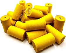 Pro-Graad 25 Pack 3/4x1-1/2x1/8 Yellow Treated Cloth Buffing & Polishing Cartri