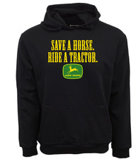 John Deere Save Horse Ride a Tractor Graphic Hoodie